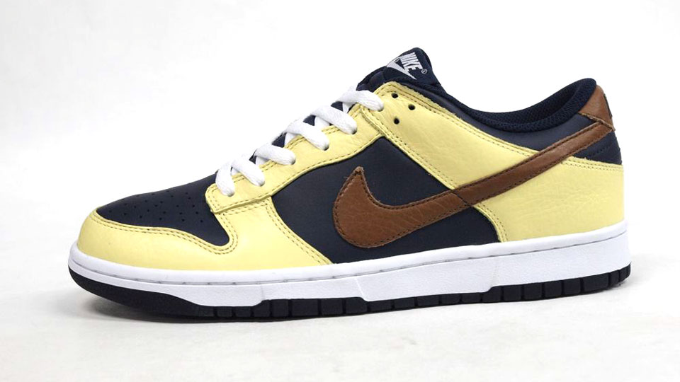 Nike Dunk Low Yellow Navy Brown 2