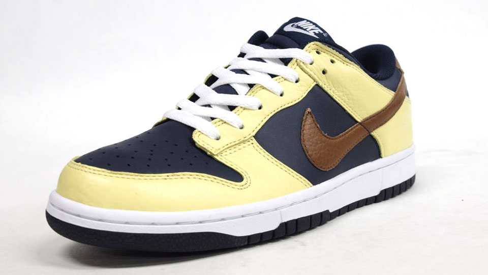 Nike Dunk Low Yellow Navy Brown 3