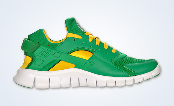 Nike Huarache Free 2012 Court Green White Tour Yellow 3