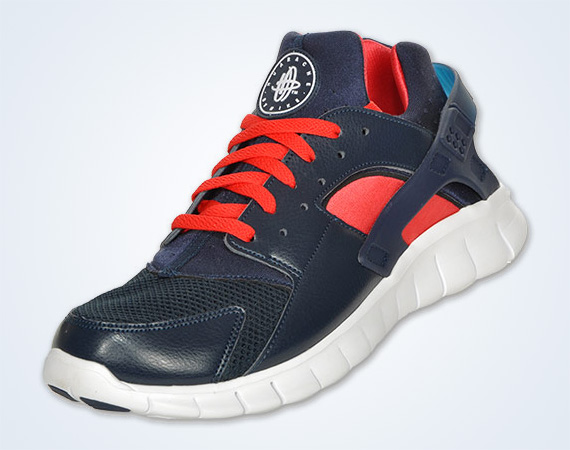 Nike Huarache Free 2012 Obsidian Red Fnl 1