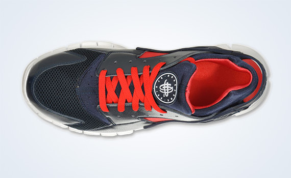 Nike Huarache Free 2012 Obsidian Red Fnl 2