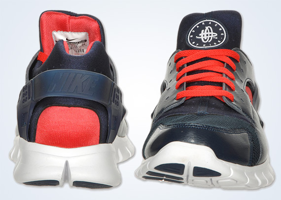 Nike Huarache Free 2012 Obsidian Red Fnl 8