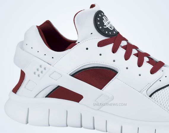 Nike Huarache Free 2012 White Team Red 3