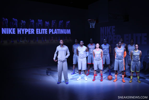 Nike Hyper Elite Platinum Basketball Uniforms