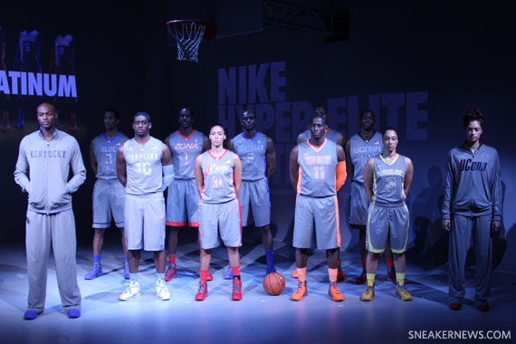 Nike Hyper Elite Platinum Basketball Uniforms 3