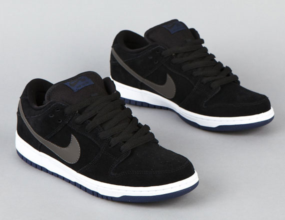 Nike Sb Dunk Low Black Midnight Fog Midnight Navy 5