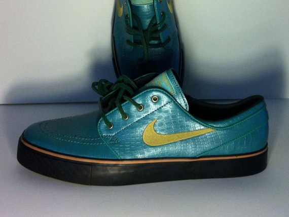 Nike Sb Zoom Stefan Janoski Turquoise Croc Sample 2