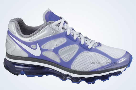 Nike Wmns Air Max 2012 Pure Platinum White Pure Purple Dark Grey 2