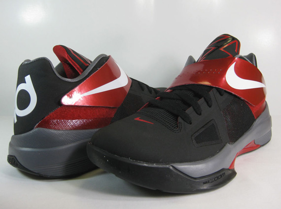 Nike Zoom Kd Iv Black White Varsity Red Ebay 3