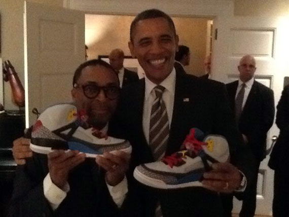 Barack Obama Receives Jordan Spiz’ikes From Spike Lee