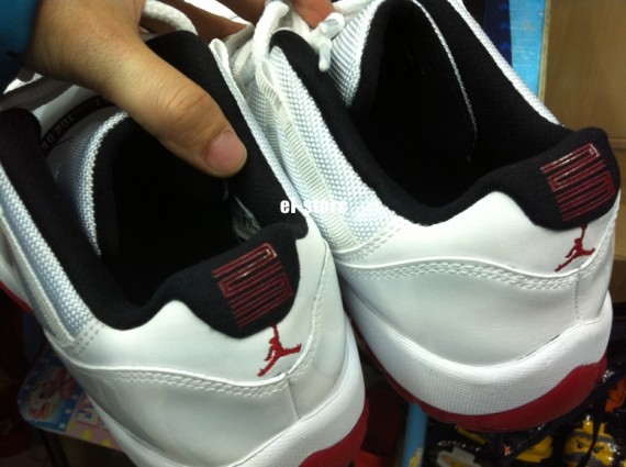 Air Jordan XI Low - White - Varsity Red - Black - New Photos