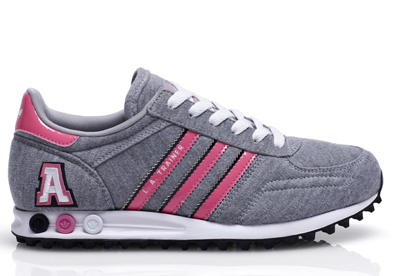 Adidas La Trainer Grey Pink 2