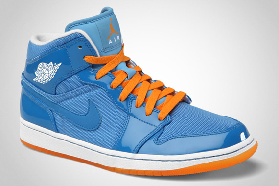 Air Jordan 1 Phat Italy Blue White University Blue Vivid Orange