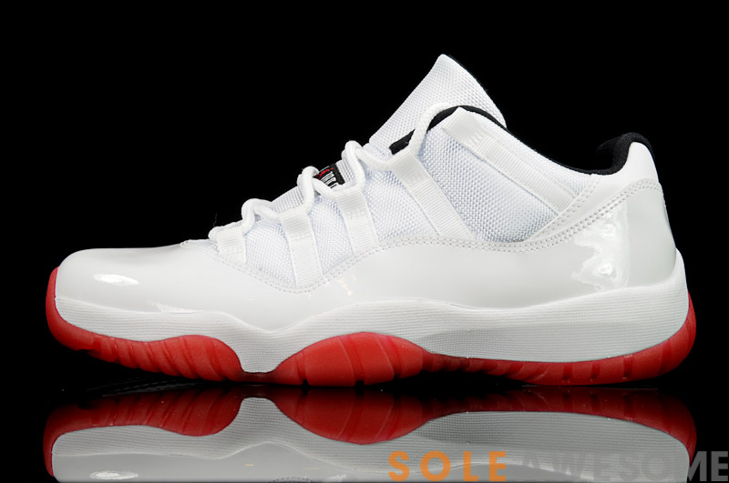 Air Jordan 11 Low White Black Varsity Red Another Look 01