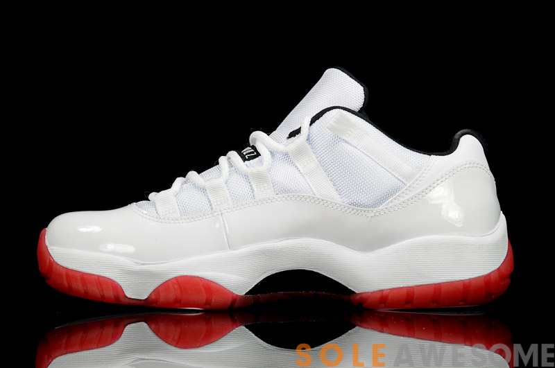 Air Jordan 11 Low White Black Varsity Red Another Look 02