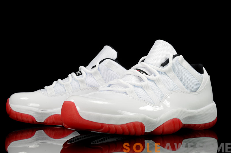 Air Jordan 11 Low White Black Varsity Red Another Look 03
