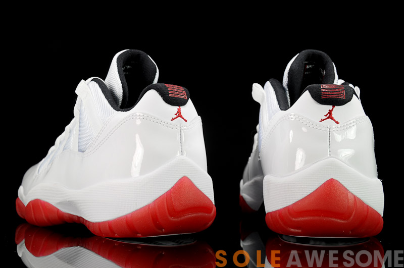 Air Jordan 11 Low White Black Varsity Red Another Look 04