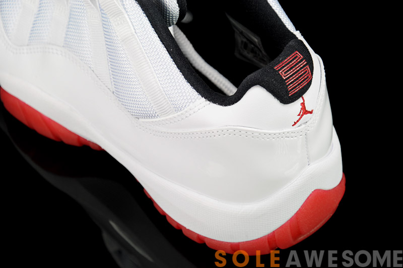 Air Jordan 11 Low White Black Varsity Red Another Look 08