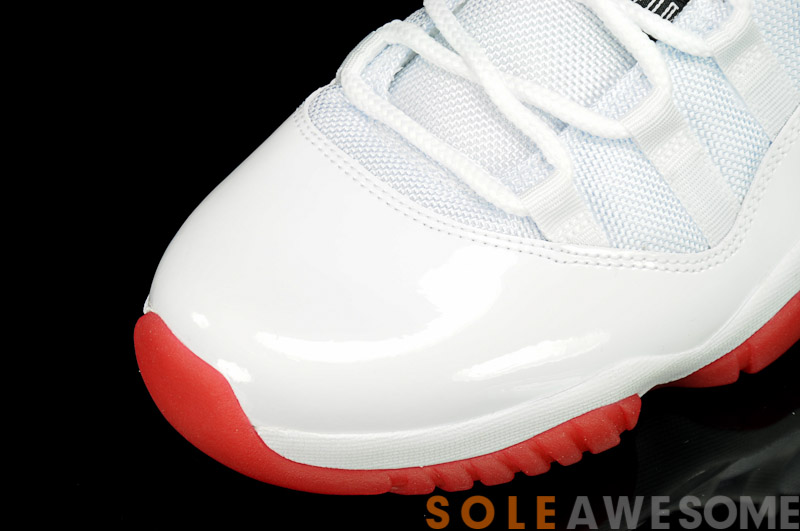 Air Jordan 11 Low White Black Varsity Red Another Look 10