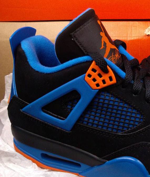 Air Jordan Iv Black Blue Orange 2