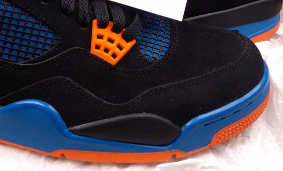 Air Jordan Iv Black Blue Orange 3