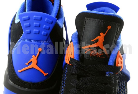 Air Jordan IV - Black - Orange Blaze - Old Royal