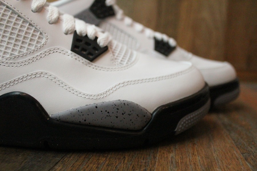 Air Jordan Iv White Black Cement Grey Arriving At Retailers 04