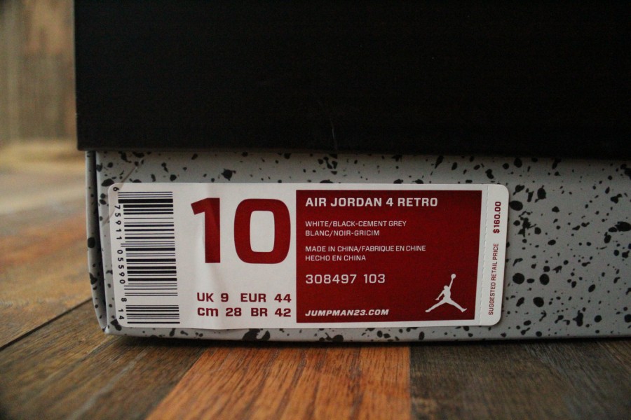 Air Jordan Iv White Black Cement Grey Arriving At Retailers 08