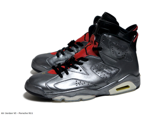 Air Jordan Vi Agate Silver Porsche C2 Customs 1