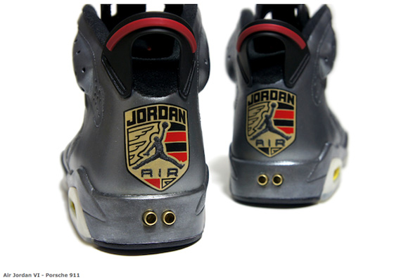 Air Jordan Vi Agate Silver Porsche C2 Customs 6