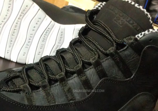 Air Jordan X ‘Stealth’ – Detailed Look