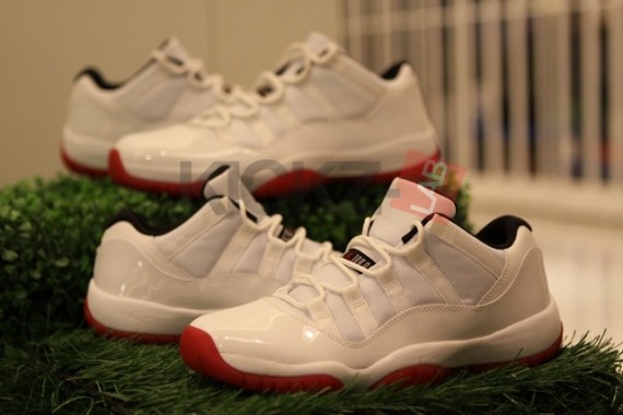 Air Jordan XI Low – White – Black – Varsity Red | Detailed Images