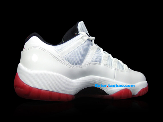 Air Jordan Xi Low White Red Black Rstor 10