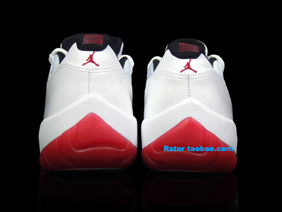 Air Jordan Xi Low White Red Black Rstor 2