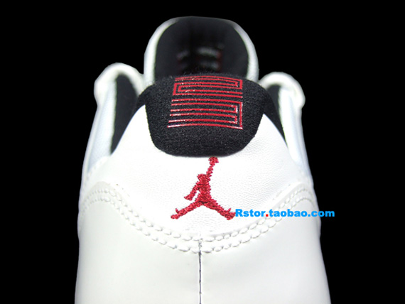 Air Jordan Xi Low White Red Black Rstor 4