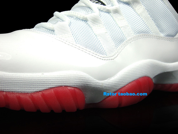 Air Jordan Xi Low White Red Black Rstor 6