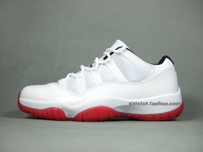 Air Jordan Xi Low White Varsity Red Black 2