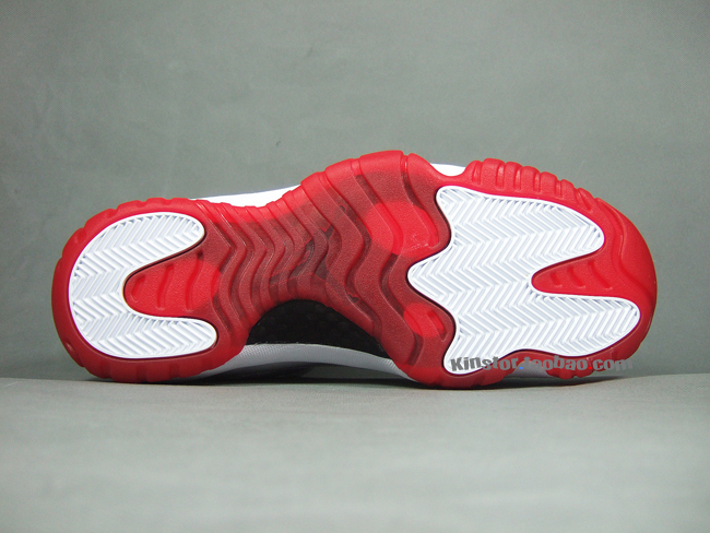 Air Jordan Xi Low White Varsity Red Black 6