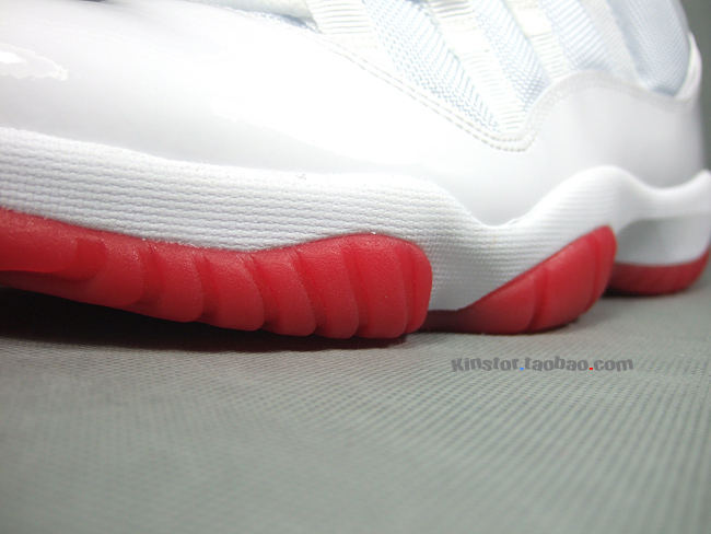 Air Jordan Xi Low White Varsity Red Black 9