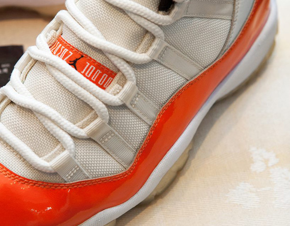 Air Jordan Xi White Orange Darius Miles Pe 2