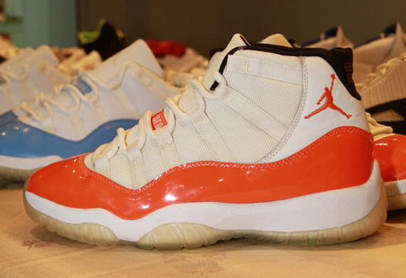 Air Jordan Xi White Orange Darius Miles Pe