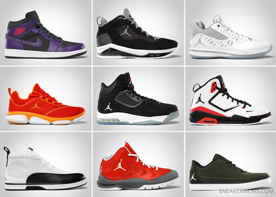 Jordan Brand April 2012 Footwear