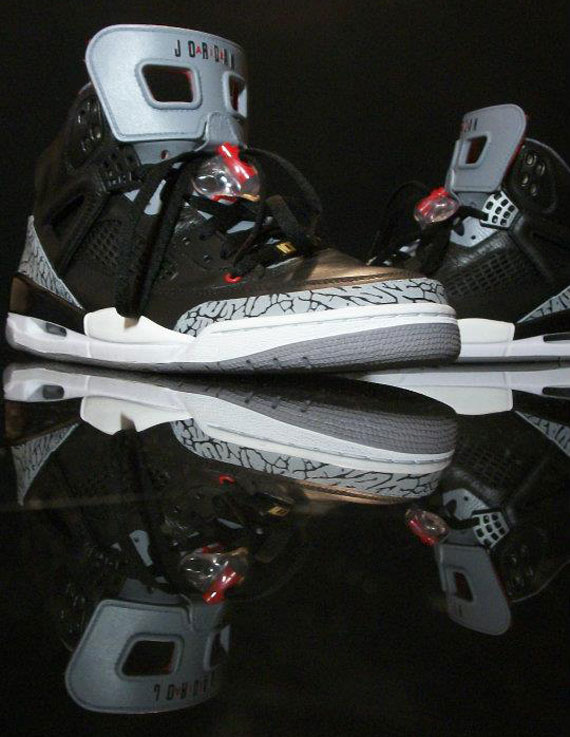 Jordan Spizike Black Cement Customs By Sab One 6