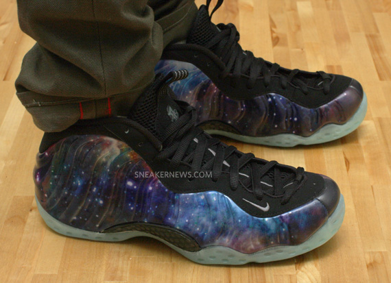 Nike Air Foamposite One Galaxy On Feet 1