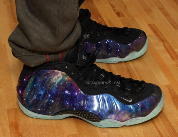 Nike Air Foamposite One Galaxy On Feet 3