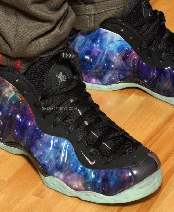 Nike Air Foamposite One Galaxy On Feet 4