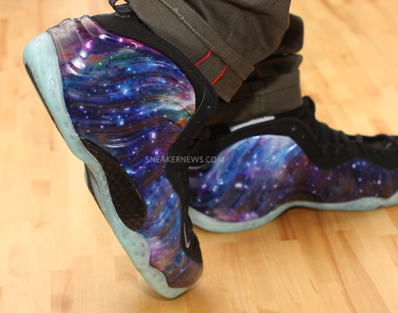 Nike Air Foamposite One Galaxy On Feet 5