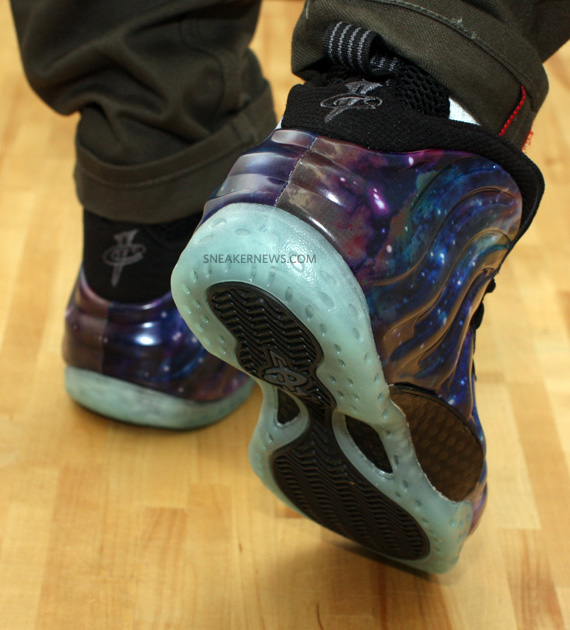 Nike Air Foamposite One Galaxy On Feet 6