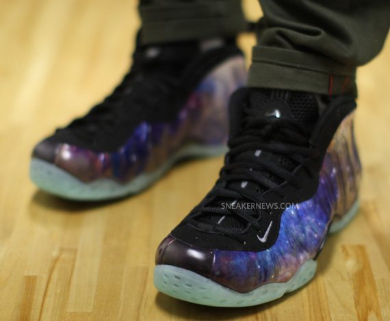 Nike Air Foamposite One Galaxy On Feet 9