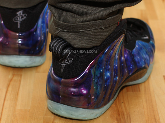 Nike Air Foamposite One Galaxy On Feet